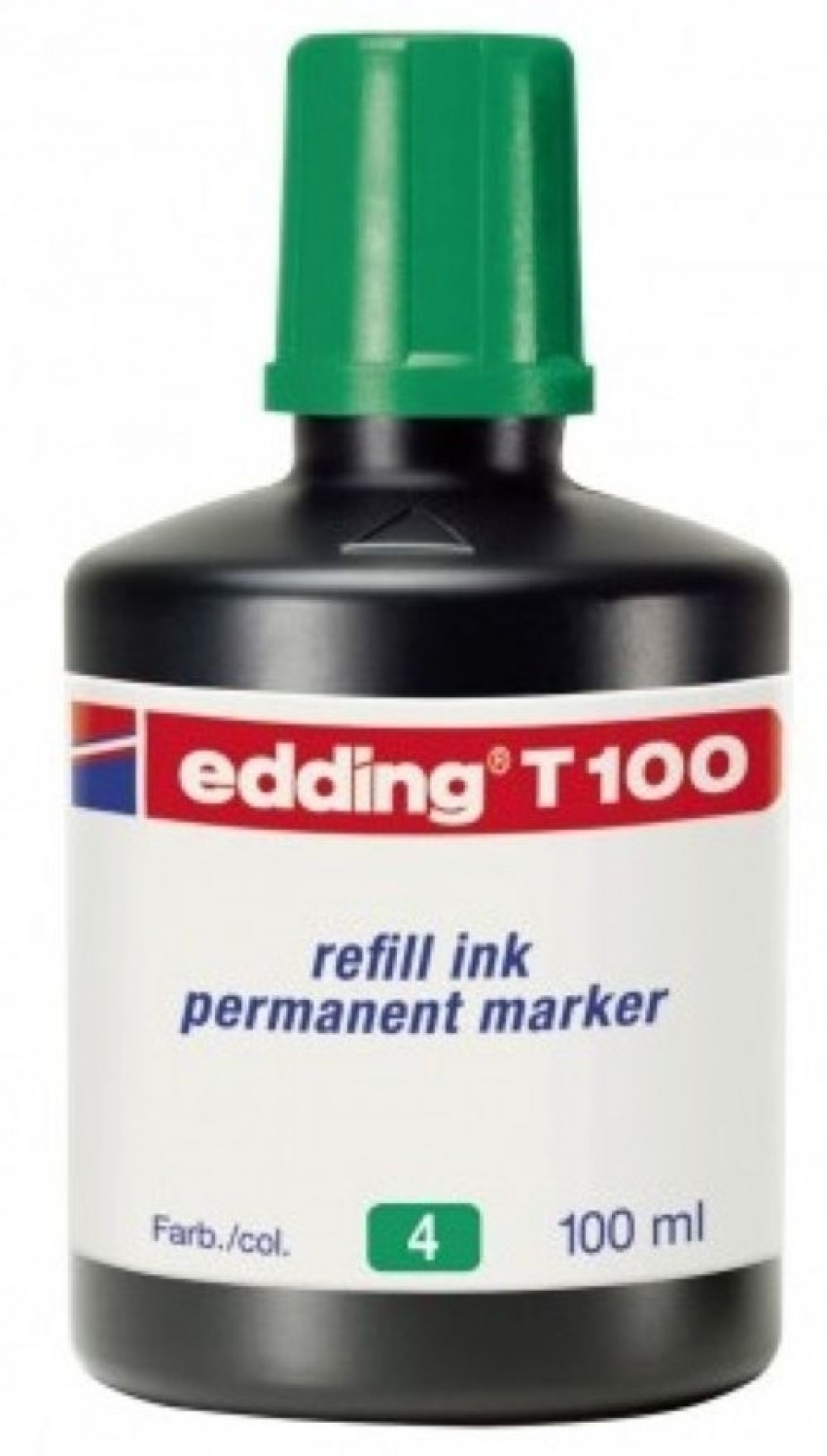 Bote de tinta rotulador edding t-100 100ml verde