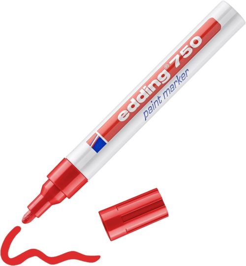 C/10 ROTULADOR EDDING 750 ROJO 02