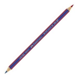C/12 lapiz bicolor rojo-azul faber-castell