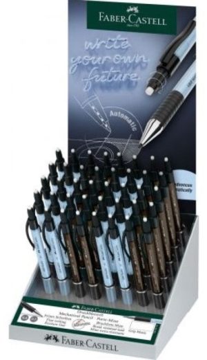 Exp 40 portaminas avance automatico y goma grip-matic 0,5mm y 0,7mm azul y negro