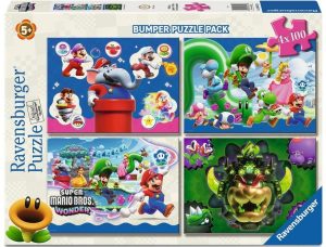 PUZZLE 2D SUPER MARIO WONDER 4X100 PIEZAS