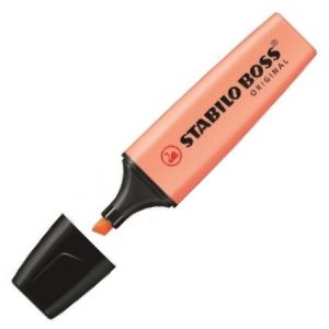 C/10 marcador fluorescente melocoton pastel stabilo boss 70/126