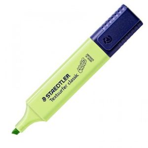 C/10 marcadores fluorescentes verde lima texsurfer classic pastel