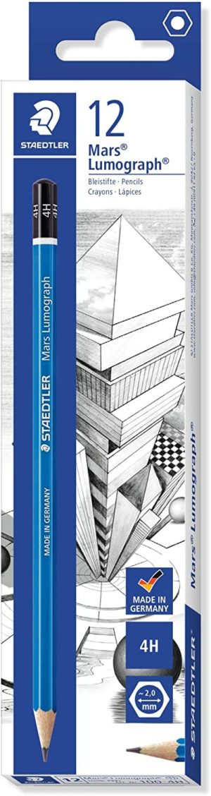 C/12 LAPIZ DE GRAFITO MARS LUMOGRAPH 100 4H