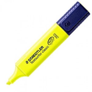 C/10 MARCADORES FLUORESCENTES AMARILLO TEXTSURFER 364-1