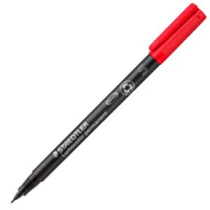 C/10 ROTULADOR LUMOCOLOR 313 ROJO PUNTA S PERMANENTE