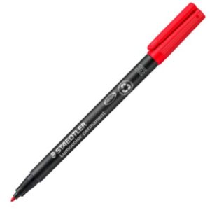C/10 ROTULADOR LUMOCOLOR 317 ROJO PUNTA M PERMANENTE