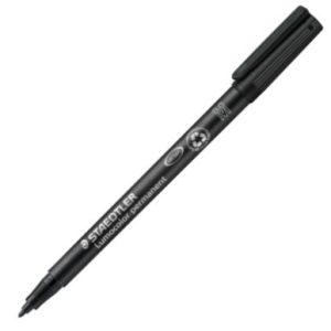 C/10 ROTULADOR LUMOCOLOR 317 NEGRO PUNTA M PERMANENTE