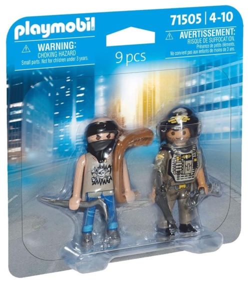 DUOPACK POLICIA CON LADRON PLAYMOBIL