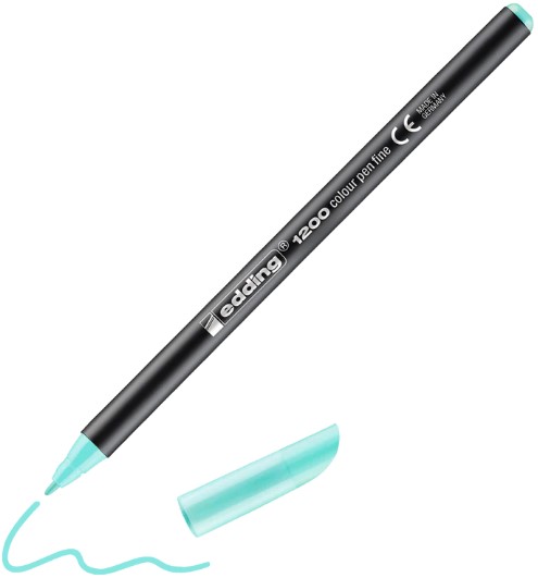 C/10 rotulador edding 1200 pastel verde menta suave 88 punta de fibra