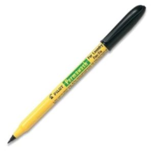 C/12 rotulador textil permanente negro punta fina swn-lmf