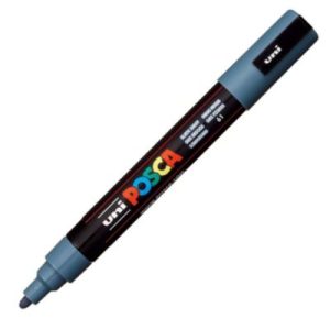 MARCADOR UNI-POSCA PC5M COLOR GRIS PIZARRA 1.8-2.5MM