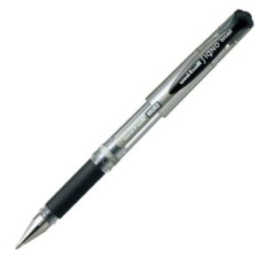 C/12 boligrafos uni-ball signo broad negro 1mm