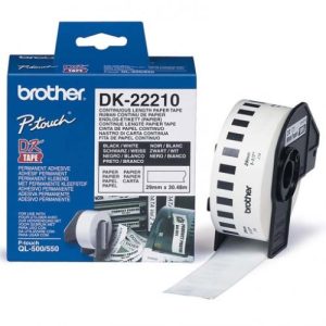 CINTA PAPEL TERMICO CONTINUA BLANCA BROTHER DK22210
