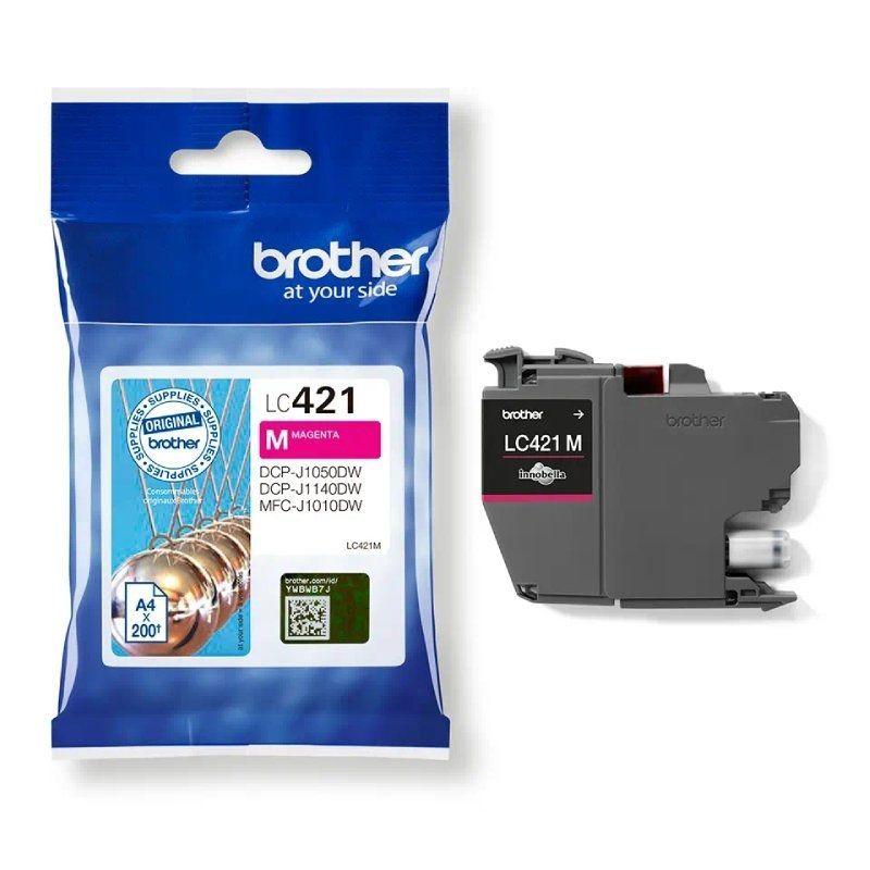 CARTUCHO DE TINTA ORIGINAL BROTHER LC421 MAGENTA