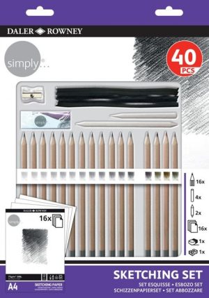 Set de esbozo sympli 40 piezas