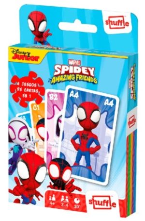 JUEGO DE CARTAS 4 EN 1 DISNEY SPIDEY
