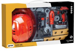 CONJUNTO DE HERRAMIENTAS CON CASCO 14 PIEZAS