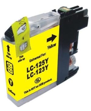CARTUCHO TINTA COMPATIBLE BROTHER LC121Y LC123Y AMARILLO