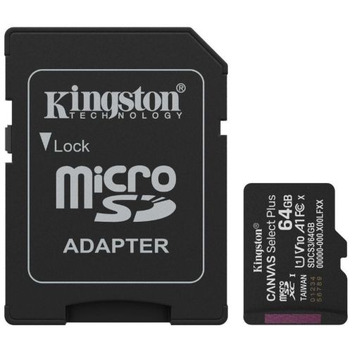 TARJETA DE MEMORIA KINGSTON CANVAS SELECT PLUS 64GB MICROSD