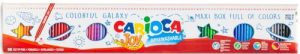 Caja 1 metro de color 100 rotuladores carioca joy punta fina