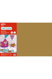 BLISTER 5 LAMINAS GOMA EVA MARRON 40X60 2MM APLI