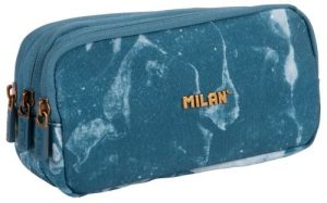 PORTATODO TRIPLE SERIE LAVA AZUL 22X11X6,5CM