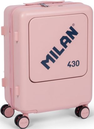 Maleta cabina rigida 55 cm. milan 430 since 1918, color rosa