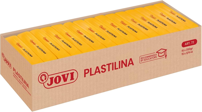 C/15 TACOS PLASTILINA JOVI 72 GRANDE 350G. AMARILLO OSCURO