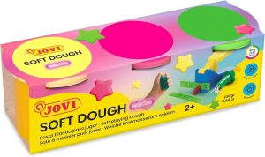Pack 3 botes blandiver soft dough 110g colores neon