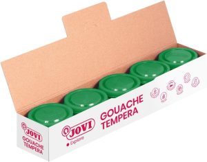 C/5 botes tempera verde medio 35ml jovi