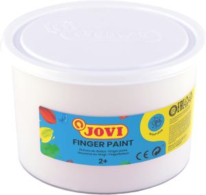Bote pintura de dedos 500ml blanco