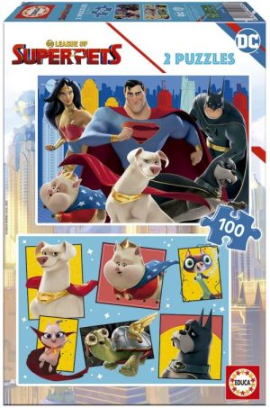 DC LEAGUE OF SUPER-PETS PUZZLE 2X100 PIEZAS