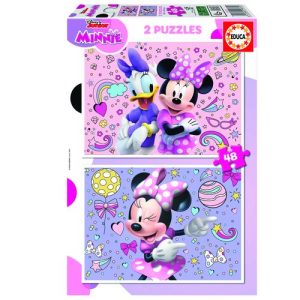 PUZZLE INFANTIL MINNIE 2X48 PIEZAS