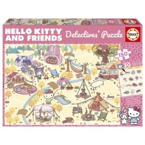 PUZZLE 150 PIEZAS DETECTIVE HELLO KITTY &FRIENDS