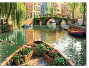 PUZZLE 1000 PIEZAS PASEO EN BARCO POR AMSTERDAM