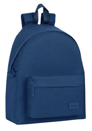 MOCHILA SAFTA BASIC MARINO 33x42x15cm