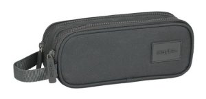 PORTATODO DOBLE SAFTA BASIC GRIS 21x8x6cm
