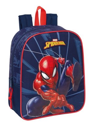 MOCHILA GUARDERIA ADAPTABLE CARRO SPIDER-MAN 22x27x10cm