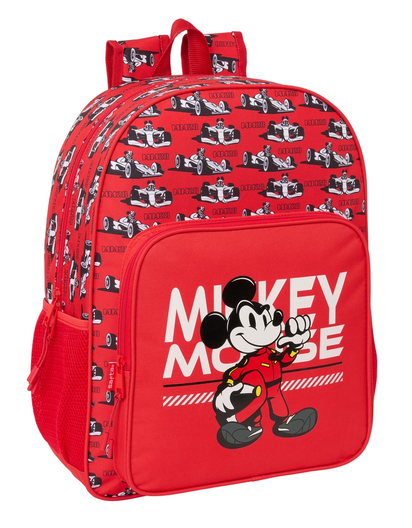 MOCHILA ADAPTABLE A CARRO MICKEY &FRIENDS RACING 33x42x14cm