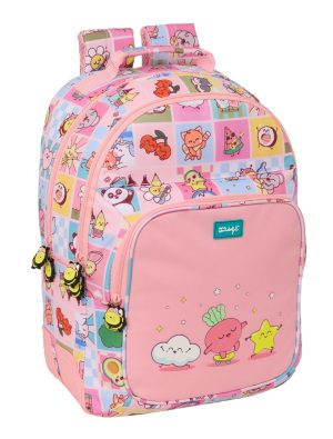 MOCHILA DOBLE ADAPTABLE A CARRO Mr. WONDERFUL COMIC 32x42x15cm