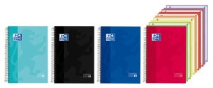 Paq/5 Cuaderno espiral 4+ 150h 90g. cuad.5x5 ebook5 + classic 5 bolsas