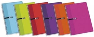 PAQ/5 CUADERNO ESPIRAL 4º 80H 60G. CUAD.4X4 TAPA DURA