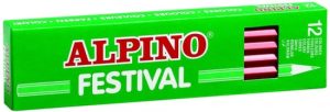 C/12 LAPICES COLORES ALPINO ROJO