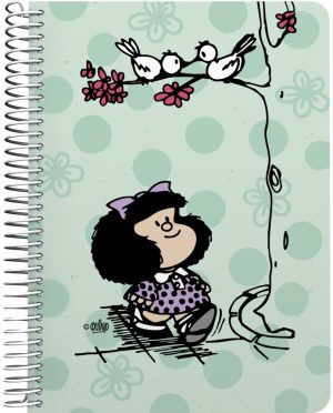 CUADERNO PP 4º 80H 90G C4MM MAFALDA KISS 14,8x21,2x1,6cm