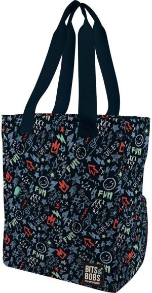 BOLSA TELA B&B PEACE 31x37,5x14cm