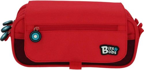 PORTATODO TRIPLE SOLAPA BITS &BOBS ROJO 23X10X10 CM