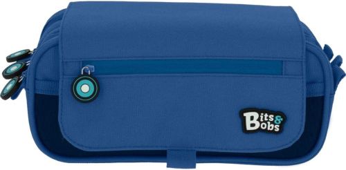 PORTATODO TRIPLE SOLAPA BITS &BOBS AZUL 23X10X10 CM