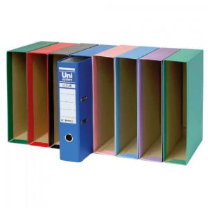 CAJA ARCHIVADOR DE PALANCA Fº UNISYSTEM VERDE