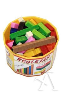 Regletas fraccionadas, metodo pio-pio. alumno 52 piezas (libro de regalo )